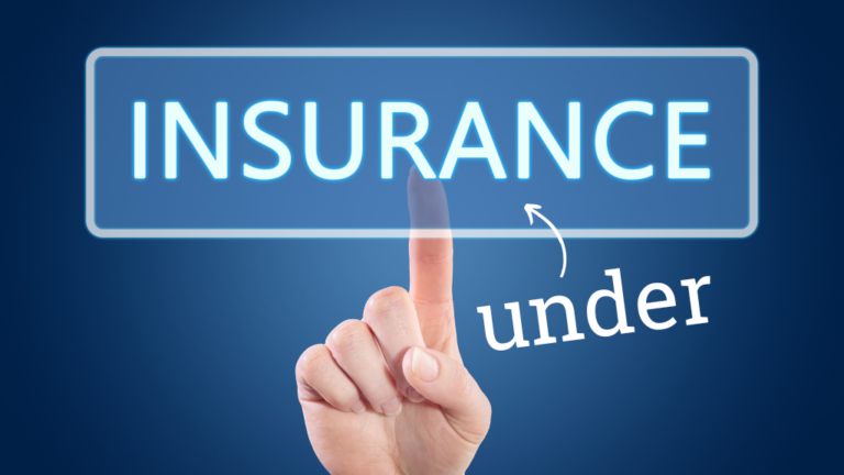 Underinsurance the word insurance with the word Under beneath it